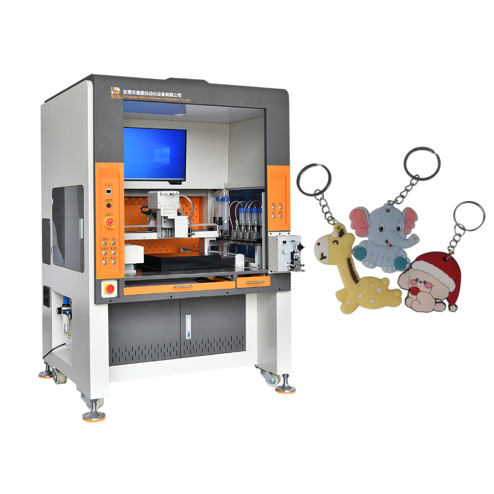soft pvc mini keychain filling machine